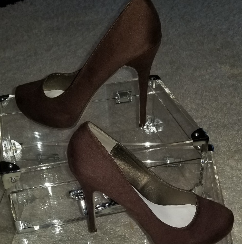 Suede Heels